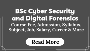 Read more about the article BSc Cyber Security and Digital Forensics Course Fees, Admission, Syllabus, Subject, Job, Salary, Career & More